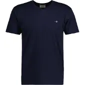 Gant for man. 2003186 Shield V-Neck T-shirt navy (M), Casual, Cotton, Short sleeve