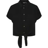 Pieces Vinsty Kort Ermet Bluse