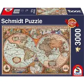 Schmidt Puzzle - Ancient World Map (3000 pieces) 2D Puslespill