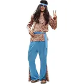 My Other Me Fun Company Psykedelisk Hippie-kostyme
