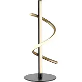JUST LIGHT . Emanda LED-bordlampe, jern, svart-messing
