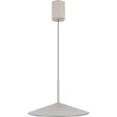 Globo LED-hengelampe Lampone, sandfarget, Ø 47 cm, metall, Soft-Lift