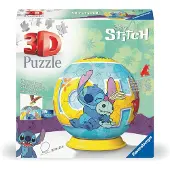 Ravensburger 3D Puzzle Ball: Disney Stitch, 73 stykker, Tegneserier, 6 år