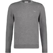 Gant for man. 8030561 Classic Cotton Crewneck Pullover Grey (XL), Casual