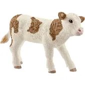 Schleich Dyr - Rødflekket Kalv - H: 5 cm 13802 - - OneSize - Lekedyr