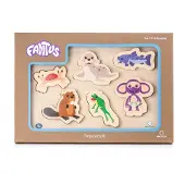 Fantorangen & Fantus Puslespill - Tre - 6 Brikker - Dyr I Vann - - OneSize - Puslespill