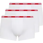 HUGO for man. 50492375 Pack 3 white Triplet Planet boxers (S), Homewear, Cotton