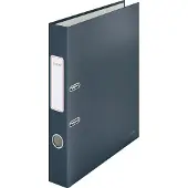 Leitz plastmappe Cosy Soft-Touch, DIN A4, 52 mm, grå uten kantbeskyttelse, laget av grå papp med myk overflate, - 1 stk (1062-00-89)