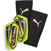 Puma ULTRA Flex Football Sleeves Shinguards, Accessories, Yellow Alert/Black, M