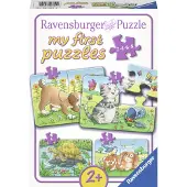 Ravensburger Puslespill - My First - 4 forskjellige - søte kjæle - - OneSize - Puslespill