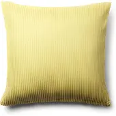 Borg Putetrekk 60x63 cm - egyptisk bomull - gule jacquardvevde striper