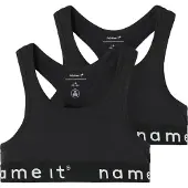 Name it Topp - Noos - NkfShort - 2-pack - Svart - - 11-12 år (146-152) - Undertøy
