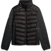 Superdry for man. M5011916A Storm Knit Hybrid Padded Jacket Black (XXL), Casual, Sustainable, Recycled nylon