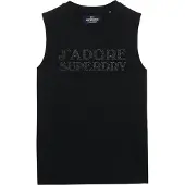Superdry Sport Luxe Fitted Ermeløs T-skjorte