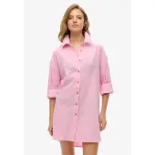 Superdry Ibiza Longline Beach Skjorte Med Lange Ermer