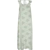 Vero Moda Easy Joy Frill Ermeløs Lang Kjole