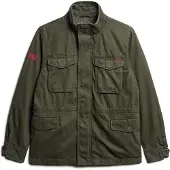 Superdry for man. M5011946A Military jacket Rookie green (S), Casual, Cotton