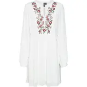 Vero Moda Mina Emb Langarmet Kort Kjole
