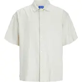 Jack & Jones Faro Linen Oversized Kortarmet Skjorte