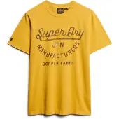 Superdry for man. M1011905A Copper Label T-shirt yellow (XL), Casual, Cotton, Short sleeve