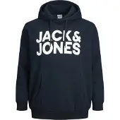 Jack & Jones Crop Logo Plus Size Hettegenser