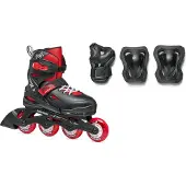 Rollerblade Rulleskøytesett - Fury Kombinasjon - Svart/Rød - Inl - - 29/33 - Rulleskøyter