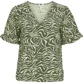 Object Seline Kort Ermet Bluse
