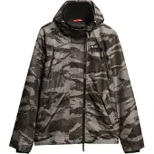 Superdry for man. M5012100A Hooded windbreaker jacket Mountain grey (L), Casual, Camouflage, Recycled Polister, Sustainable