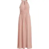Vila Milina Halter Maxi Ermeløs Lang Kjole
