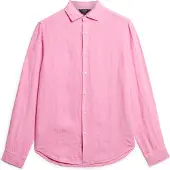 Superdry Studios Casual Linen Skjorte Med Lange Ermer
