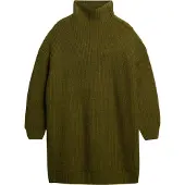 Superdry Chunky Rib Lang Ermet Midi-kjole
