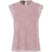 Pieces Olline Lace Ermeløs Bluse
