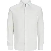Jack & jones Breeze Skjorte i Linmiks Regular Fit Hvit (176 /16 år)