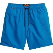 Superdry for man. M3010246A Premium embroidered swimming costume 43.2 cm blue (S), Beachwear, Recycled Polister, Sustainable