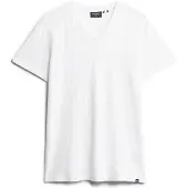 Superdry for man. M1011889A Flamed T-shirt with V-neck, white (XXL), Casual, Cotton, Short sleeve