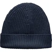 Lacoste Strikket Lue Ull Navy Blå Mørkeblå