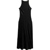 Superdry Satin Racer Ermeløs Lang Kjole