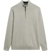 Superdry for man. M6110690A Essentials Half Zip Sweater grey (XXL), Casual, Cotton