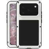 Love Mei iPhone 17 Pro Powerful Hybrid-deksel - Hvit