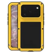 Love Mei iPhone 17 Pro Powerful Hybrid-deksel - Gul