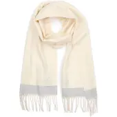 Suitable Skjerf Softfeel Off-white Grå