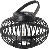 Pauleen LED-solcellelampe til bordet SUNSHINE BLISS, svart, 17 cm, IP44