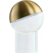 Frandsen LED-batteridrevet bordlampe Pila, messing, 20 cm, dimbar