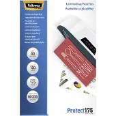 Fellowes Laminating Pouches Protect 175 Micron - 175 mikroner - 100-pack - glanset - gjennomsiktig - A3 (297 x 420 mm) lamineringspunger