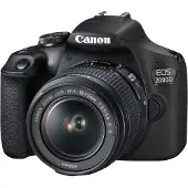 Canon EOS 2000D - Digitalkamera - SLR - 24.1 MP - APS-C - 1080 p / 30 fps - 3optisk x-zoom EF-S 18-55 mm IS II- og EF 75-300 mm III-linser - Wi-Fi, NFC