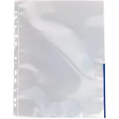 Esselte - Arkbeskytter - for A4 (210 x 297 mm) - glassklar med blå tabulator (en pakke 100) - for P/N: 42020001, 42020095, 45660001, 45660095, 624067, 624068, 624069, 624070, 811370