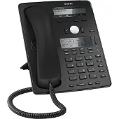 Snom D745 - VoIP-telefon - treveis anropskapasitet - SIP - 12 linjer - svart