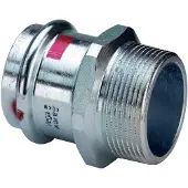 Viega Inox overgang 2x54 mm Inox, rustfri stål, muffe/nippel, SC-Contur