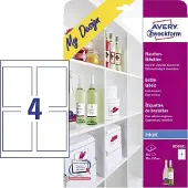 Avery Zweckform My Design flaskeetiketter - 90 x 120 mm 20 etikett(er) (5 ark x 4) etiketter