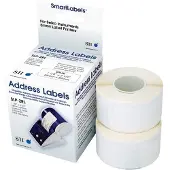 Seiko Instruments SLP-2RLH - Hvit - 28 x 89 mm 520 etikett(er) (2 rull(er) x 260) adresselapper - for Smart Label Printer 100, 120, 200, 220, 240